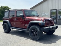 Used, 2008 Jeep Wrangler Unlimited X, Maroon, W2581-1