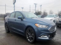 Used, 2018 Ford Fusion SE, Blue, W2300-1