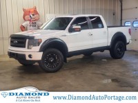Used, 2013 Ford F-150 4WD SuperCrew 145 FX4, White, 3037B-1