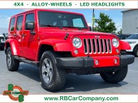 Used, 2018 Jeep Wrangler JK Unlimited Sahara, Red, 36868-1