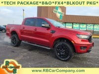 Used, 2020 Ford Ranger Crew Cab Lariat 4WD 2.3L I4 Turbo, Red, 33589-1