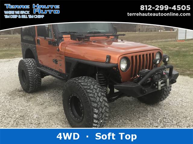 Used Orange 2000 Jeep Wrangler stk# 102257 | Terre Haute Auto